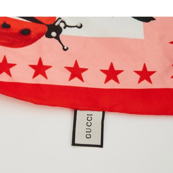 Gucci "L'aveugle Par Amour" Snakes And Flowers Silk Scarf new - Picture 6 of 7